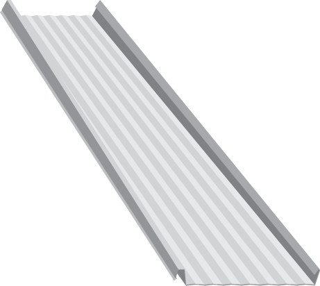 Vertical Seam Standing seam 1-3/4 Rib