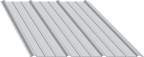 Vertical Seam Standing seam 1-3/4 Rib